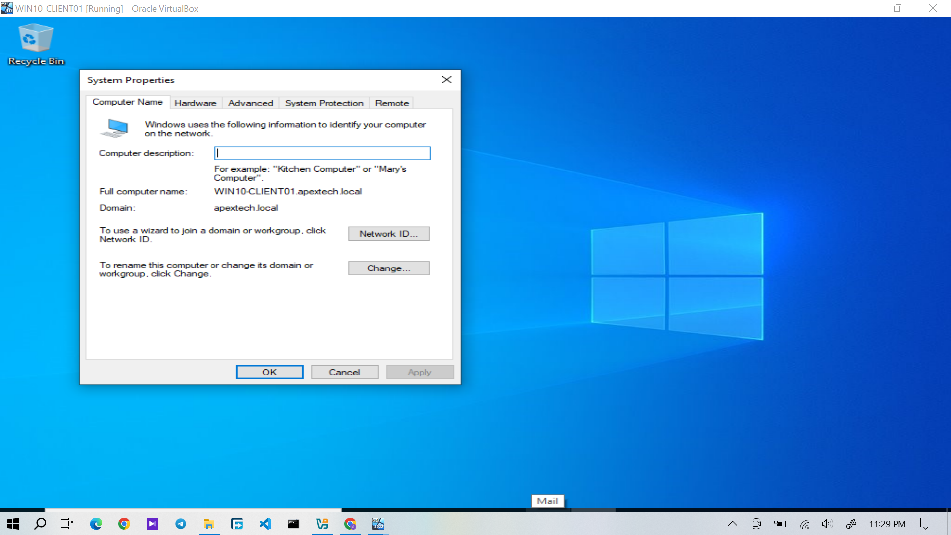 Windows 10 domain membership