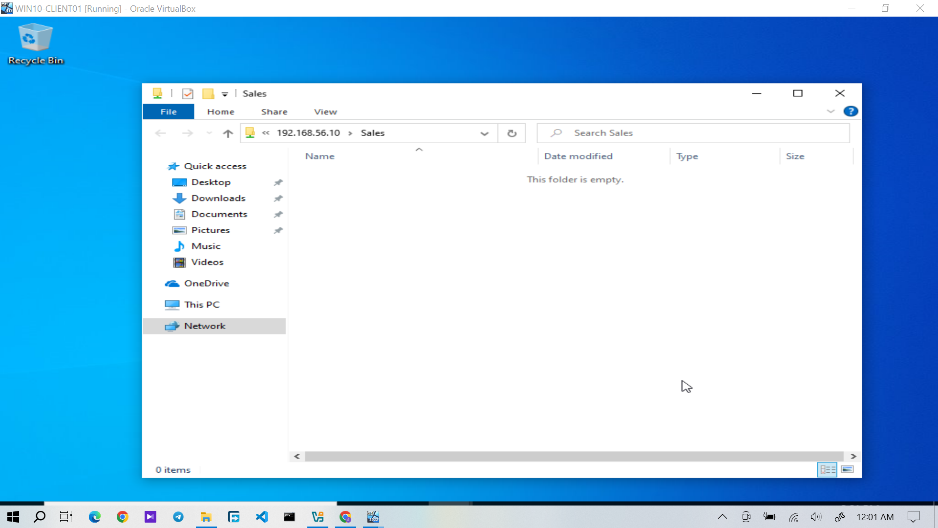 Sales folder share