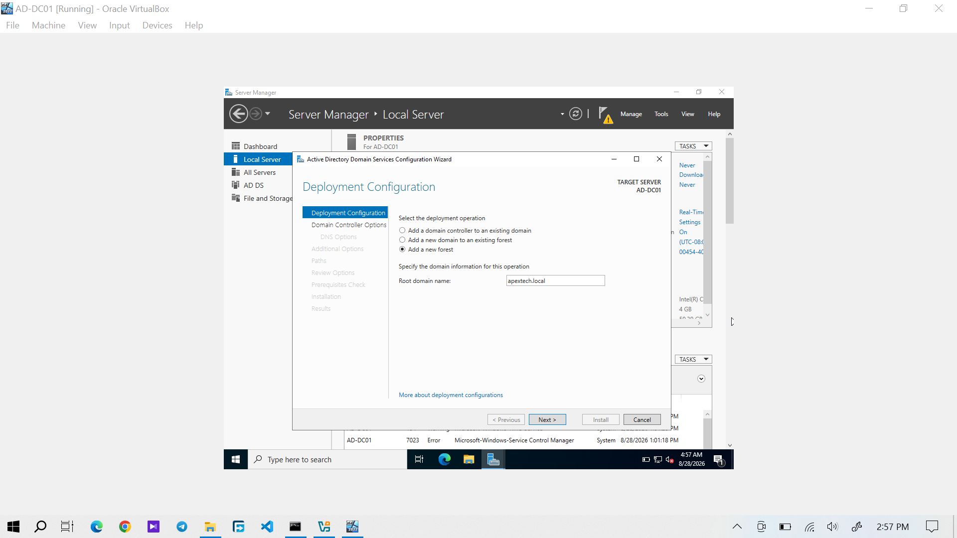 Active Directory domain