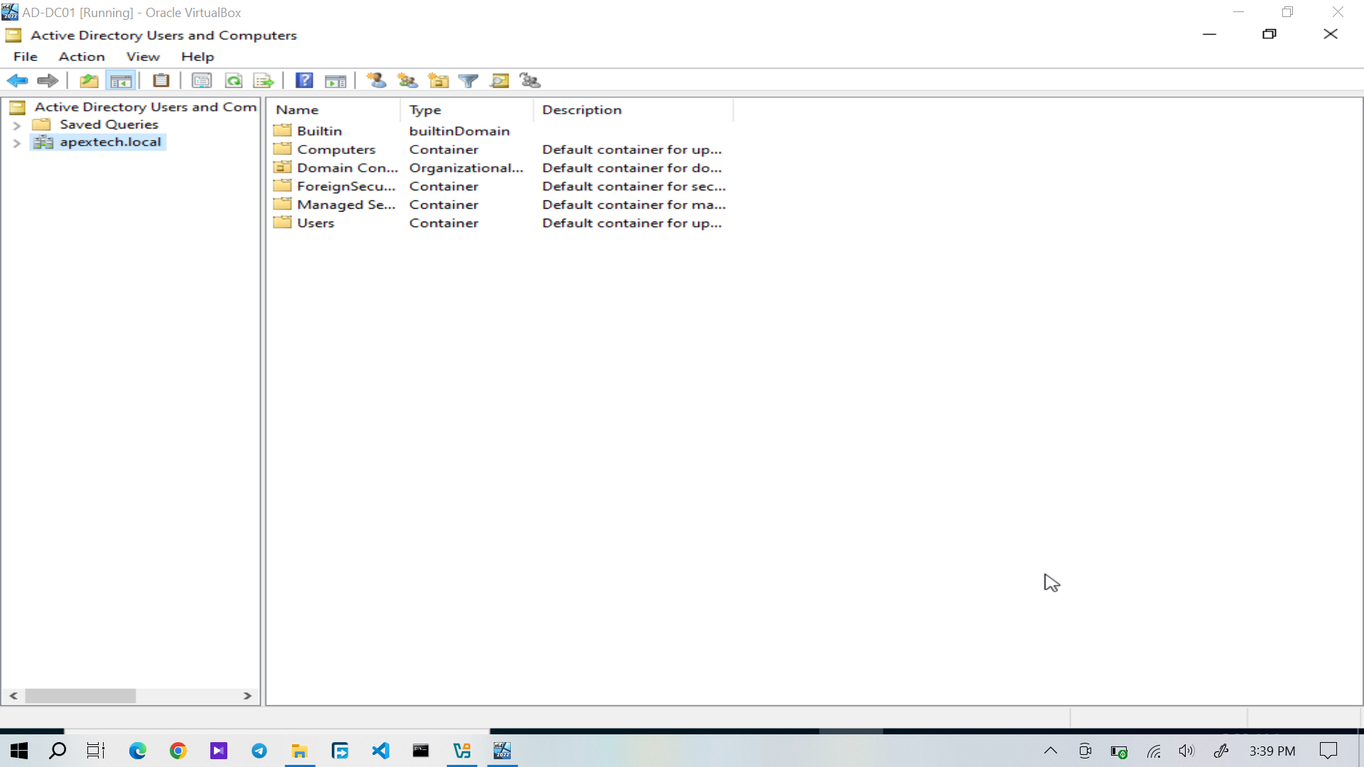 Active Directory Users and Computers