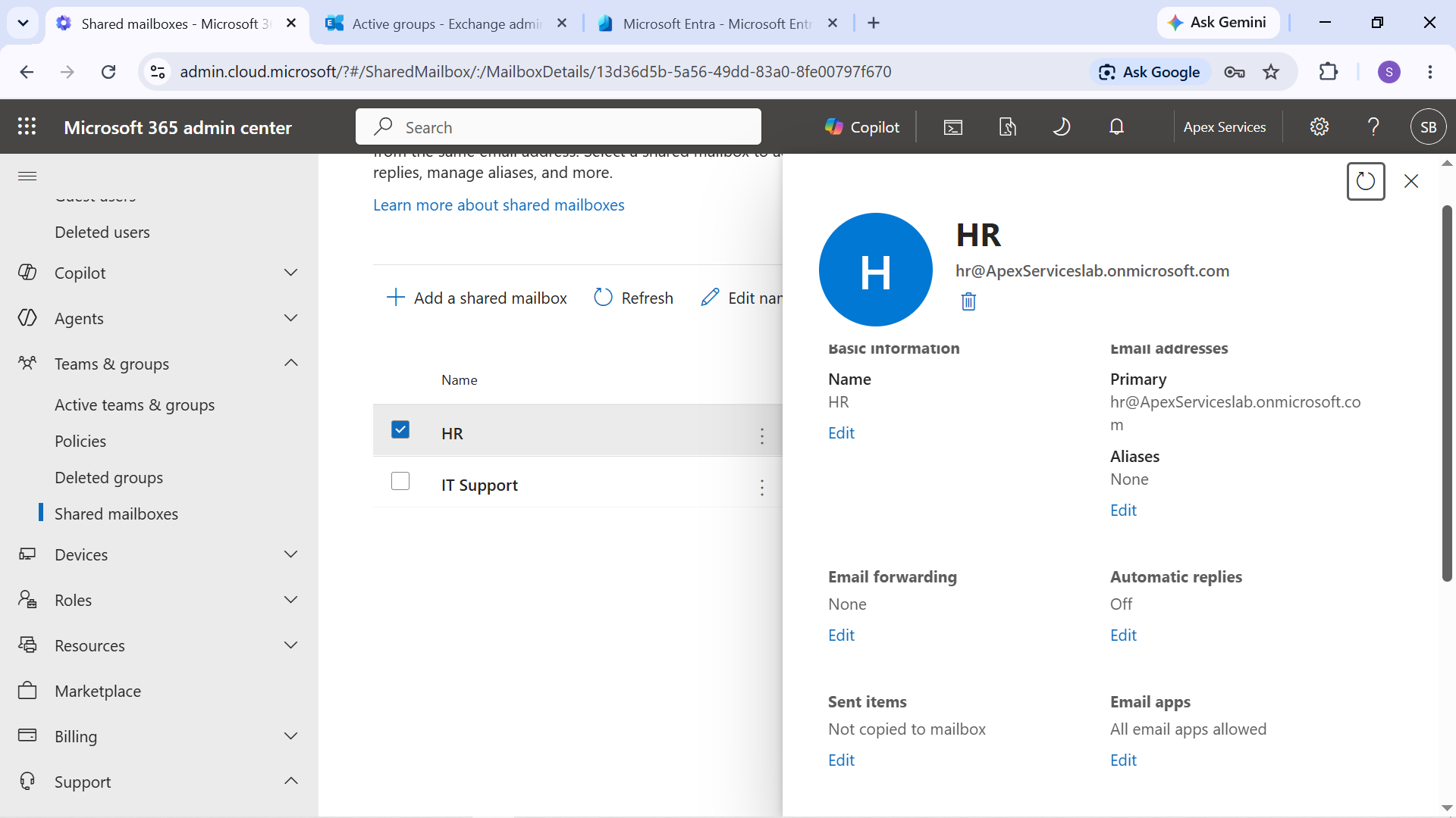 HR Shared Mailbox