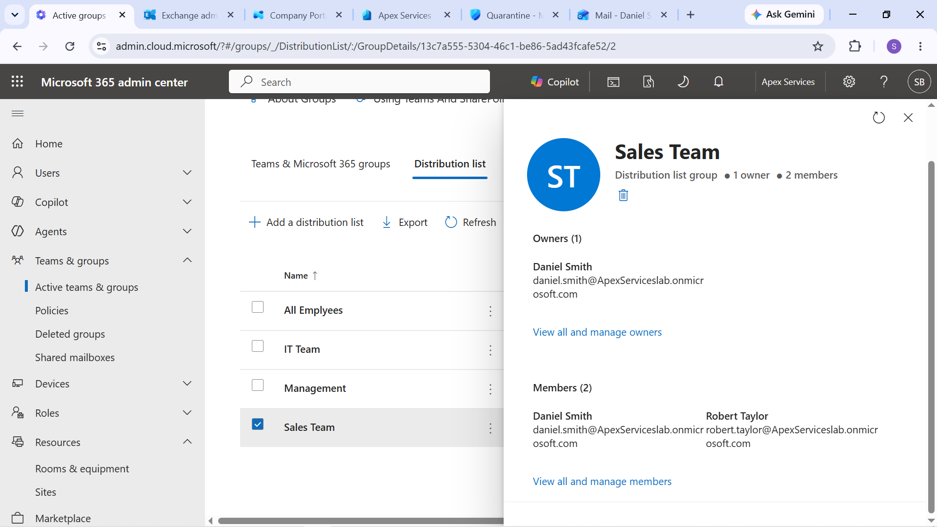 Sales Team Membership Diagnostic