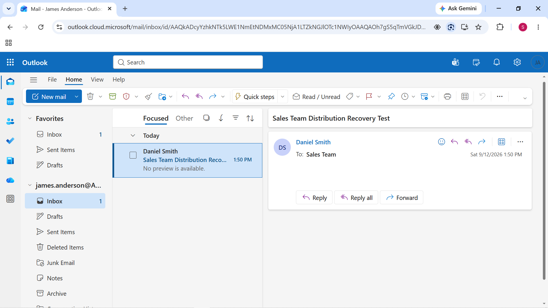 Sales Team Distribution Delivery Restored