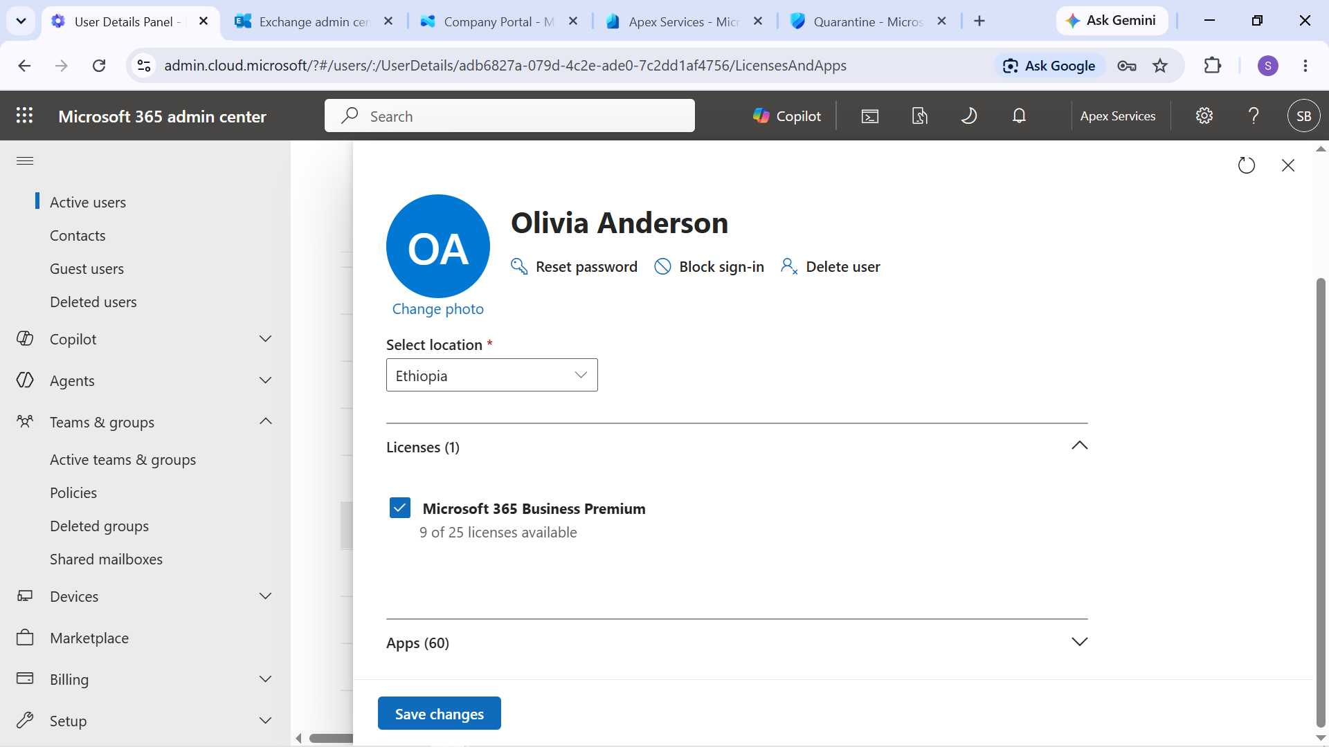 Olivia License Baseline