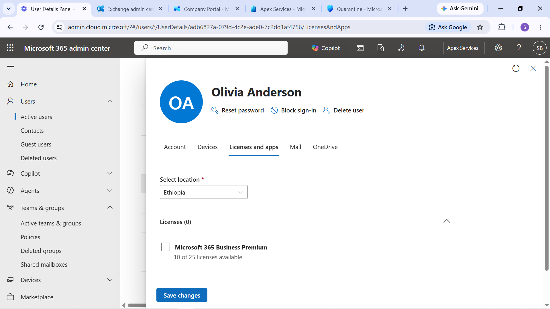 Olivia License Missing Diagnosis