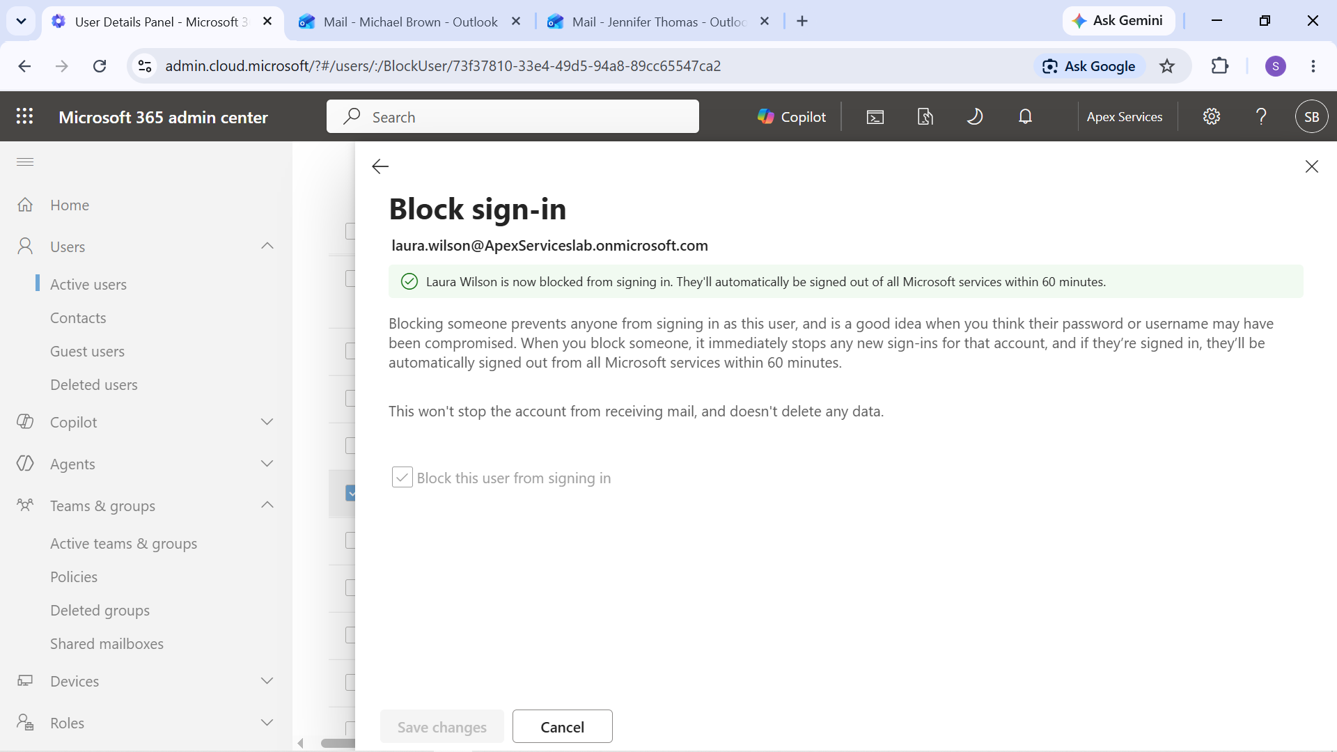Laura Wilson Sign-In Blocked